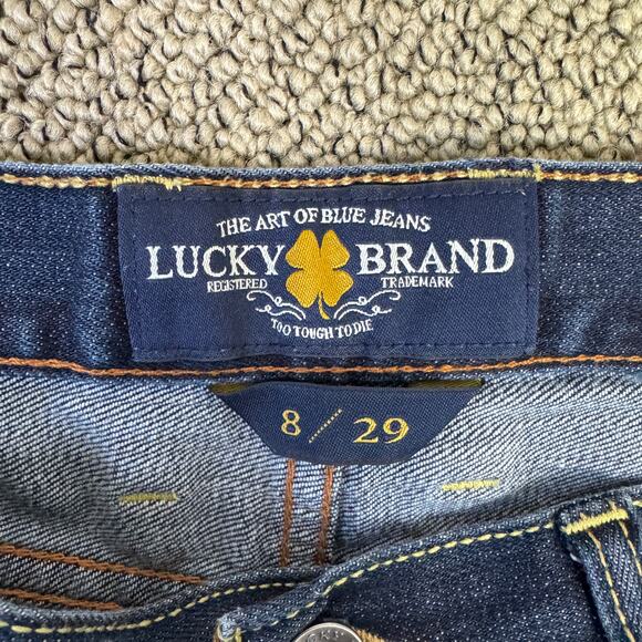 Lucky Brand Riley Raw Hem Denim Jean Shorts US Women's 8/29 - Picture 6 of 7